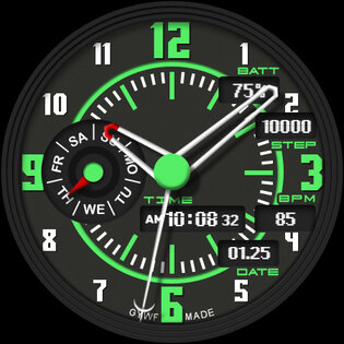 GYH007: Hybrid watchface 1.0.0. Скриншот 22