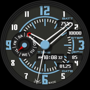GYH007: Hybrid watchface 1.0.0. Скриншот 23
