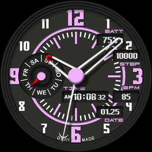 GYH007: Hybrid watchface 1.0.0. Скриншот 24