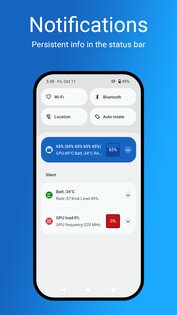 CPU/GPU/Battery Monitor & Notification 6.4.3. Скриншот 3