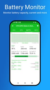 CPU/GPU/Battery Monitor & Notification 6.4.3. Скриншот 5