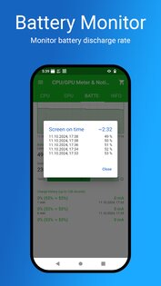 CPU/GPU/Battery Monitor & Notification 6.4.3. Скриншот 6