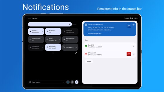 CPU/GPU/Battery Monitor & Notification 6.4.3. Скриншот 11