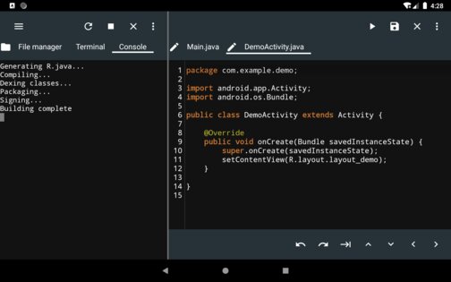 JStudio – IDE for Java, Kotlin 8.0.1. Скриншот 7