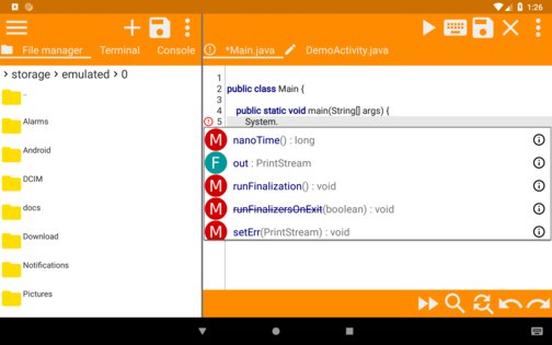 JStudio – IDE for Java, Kotlin 8.0.1. Скриншот 8