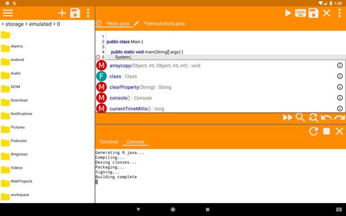 JStudio – IDE for Java, Kotlin 8.0.1. Скриншот 10