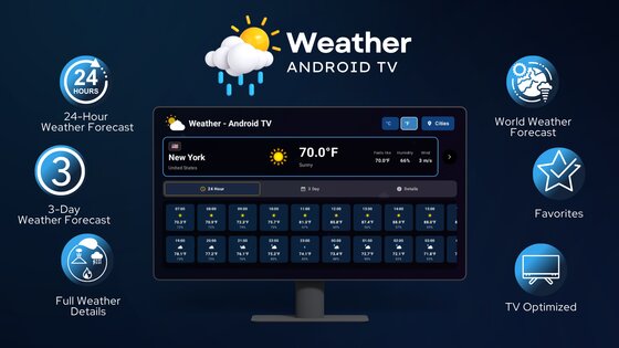 Погода – Android TV 1.0.7. Скриншот 9