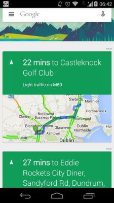 Скриншот приложения Google для Android в стиле Material Design
