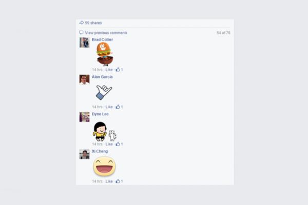 В комментариях Facebook* теперь можно использовать стикеры