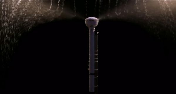 Air Umbrella использует воздушное силовое поле для укрытия человека от дождя