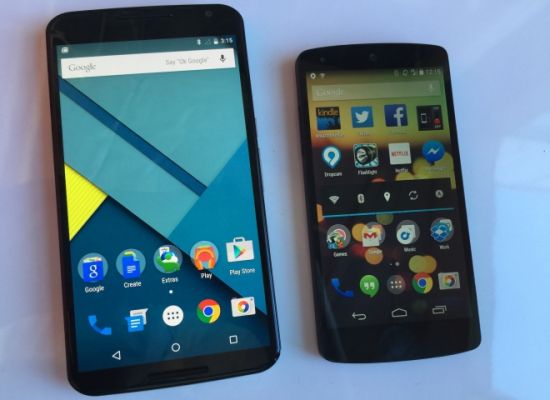 Nexus 6 в сравнении с iPhone 6 Plus и Nexus 5