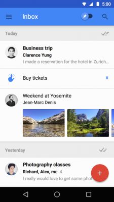 Inbox — переосмысление обычного почтового приложения от Google