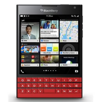 Официально показана вариация BlackBerry Passport в красном корпусе