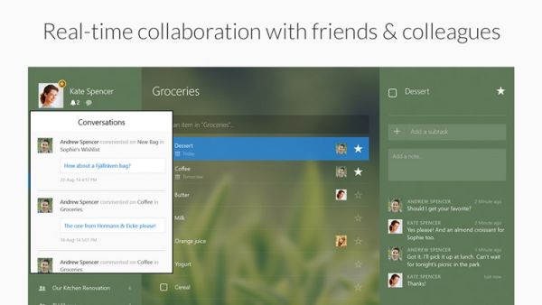 Приложения Wunderlist для мобильной и десктопной Windows получили серьезный редизайн