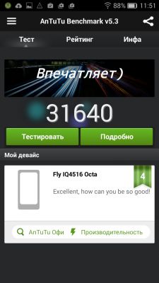 Обзор Fly IQ4516 Tornado Slim Octa