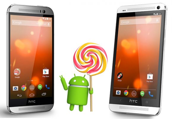 HTC One (M7) и One (M8) Google Play Edition получат Android 5.0 Lollipop на следующей неделе