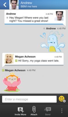 BlackBerry Messenger получил поддержку iOS 8 и Android 5.0 Lollipop
