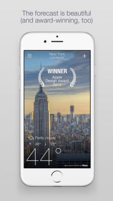 В Yahoo! Погода для Android и iOS появились красивые анимированные погодные эффекты