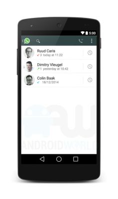 Неофициальные скриншоты интерфейса голосовой связи в WhatsApp