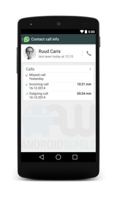 Неофициальные скриншоты интерфейса голосовой связи в WhatsApp