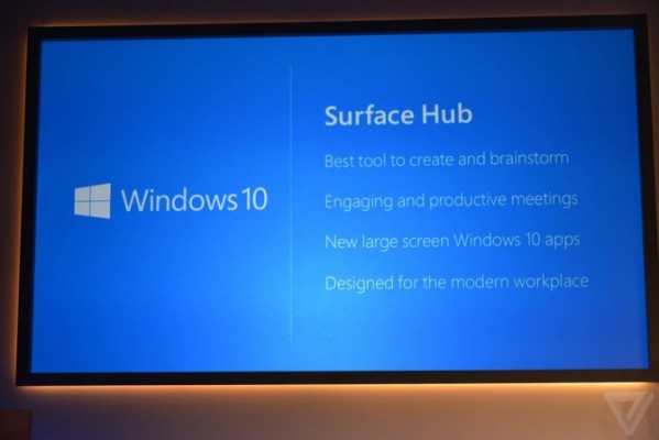 Microsoft Surface Hub — настенный AiO-компьютер с сенсорным 84-дюймовым 4K-дисплеем и Windows 10 на борту