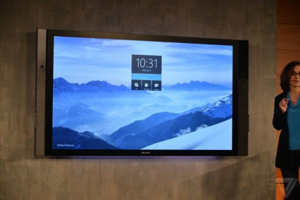 Microsoft Surface Hub — настенный AiO-компьютер с сенсорным 84-дюймовым 4K-дисплеем и Windows 10 на борту