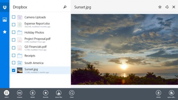 Официальное приложение Dropbox доступно для устройств Windows