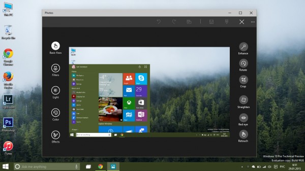 Обзор нововведений в январской сборке Windows 10 Technical Preview