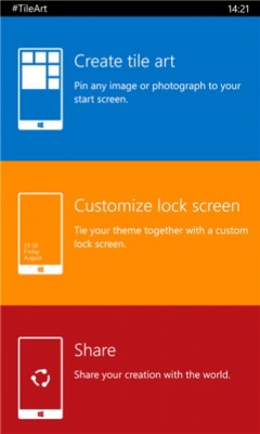 #TileArt — приложение для кастомизации рабочего стола WP от Microsoft