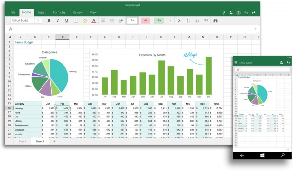 Microsoft выпустила тестовые версии Office 2016 для Windows 10