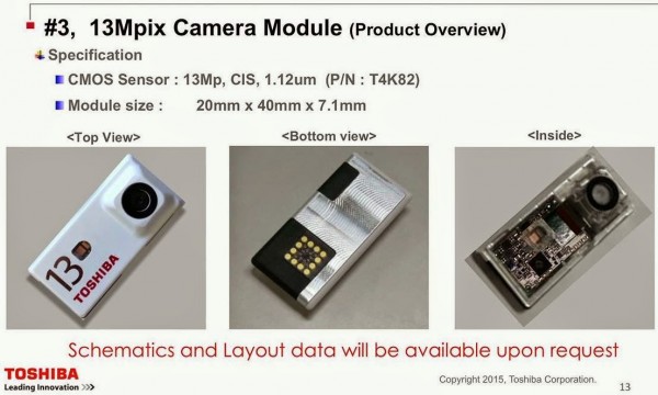 Toshiba показала три фирменных модуля камер для Google Project Ara