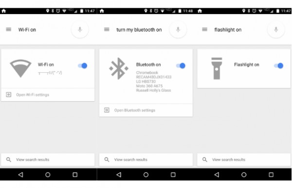 В Android Lollipop Wi-Fi, Bluetooth и фонариком можно управлять голосом