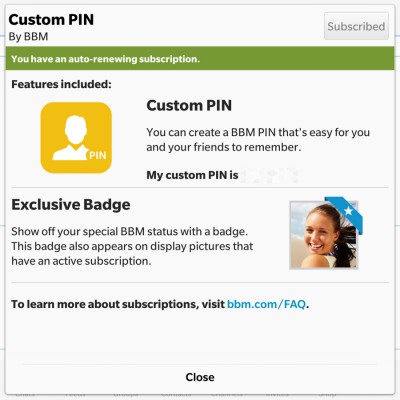 В новой версии BBM появилась поддержка Touch ID и Android Wear
