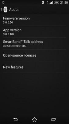 Обновления ПО для Sony SmartBand Talk