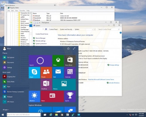 Windows 10 Technical Preview: скриншоты новой сборки 10031