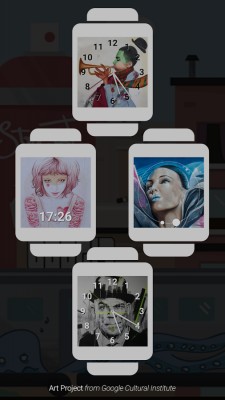 Google Стрит-арт — циферблаты для Android Wear от художников Google Art Project