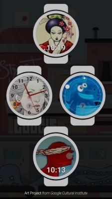 Google Стрит-арт — циферблаты для Android Wear от художников Google Art Project
