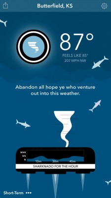 Забавное погодное приложение Carrot для iOS