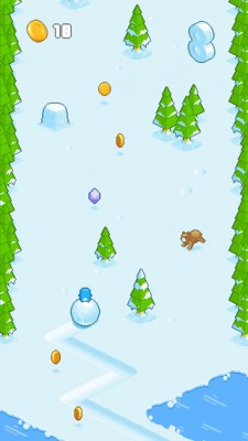 Snow Roll — очередной хардкорный последователь Flappy Bird