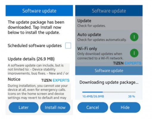 Tizen-смартфон Samsung Z1 получил первое OTA-обновление