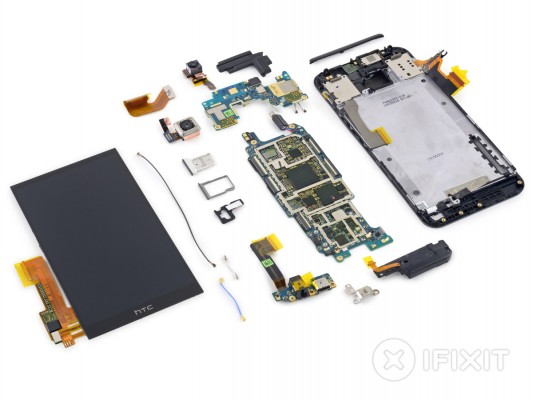 HTC One M9 тоже получил низкую оценку от iFixit