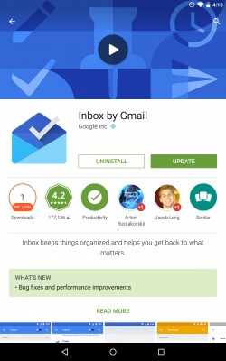 Свежий апдейт приложения Google Play приносит прозрачный статус-бар на страницы приложений