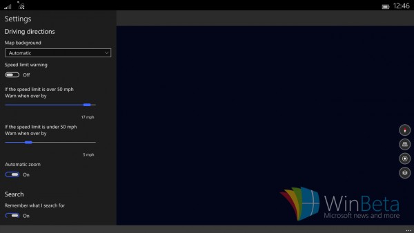 Скриншоты планшетного интерфейса в Windows 10