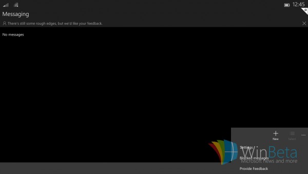 Скриншоты планшетного интерфейса в Windows 10