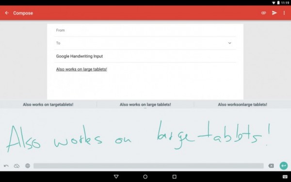 Google Handwriting Input для распознания рукописного ввода данных