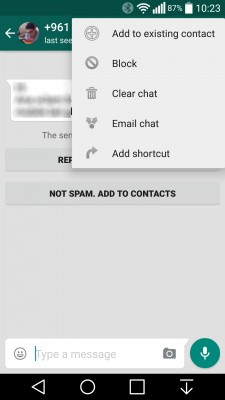 В новой версии WhatsApp* для Android можно блокировать спам