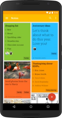В Google Keep новой версии 3.1.18 появилась поддержка Android Wear