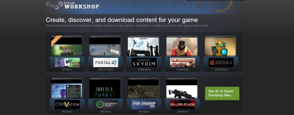 В Steam появились платные моды для игр