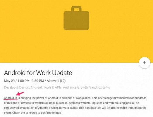 Google I/O 2015: полное расписание и первая информация о Android M