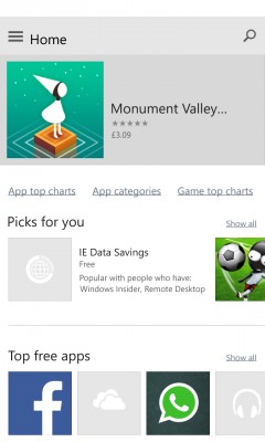 Windows 10 for Phones